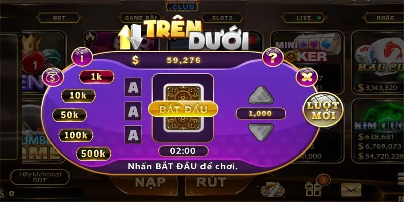 Một Số Mẹo Chơi Trên Dưới Có Thể Chiến Thắng 99% Sơ lược về game trên dưới