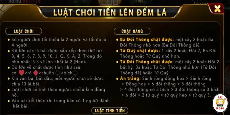 5 Bí Kíp Chơi Tiến Lên Đếm Lá Giúp Người Chơi Thắng Chắc Luật chơi tiến lên điếm lá