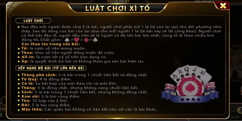 Chơi Ngay Xì Tố Hitclub Nhận Thưởng Chào Mừng 50k Cách chơi game bài Xì Tố tại Hitclub