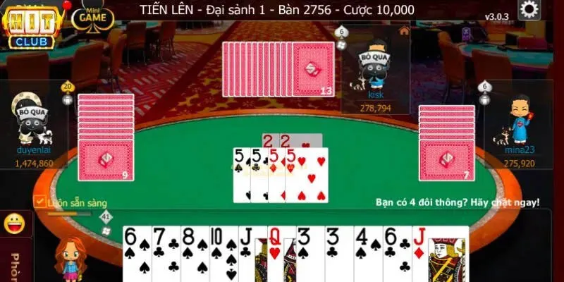 5 Bí Kíp Chơi Tiến Lên Đếm Lá Giúp Người Chơi Thắng Chắc Tìm hiểu chi tiết về game Tiến Lên Đếm Lá tại Hitclub